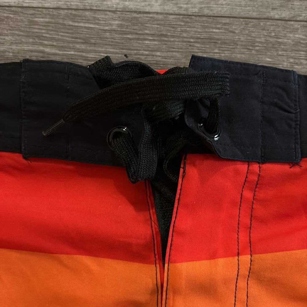 Rainbow Striped Swim Shorts - Picture 2 of 6